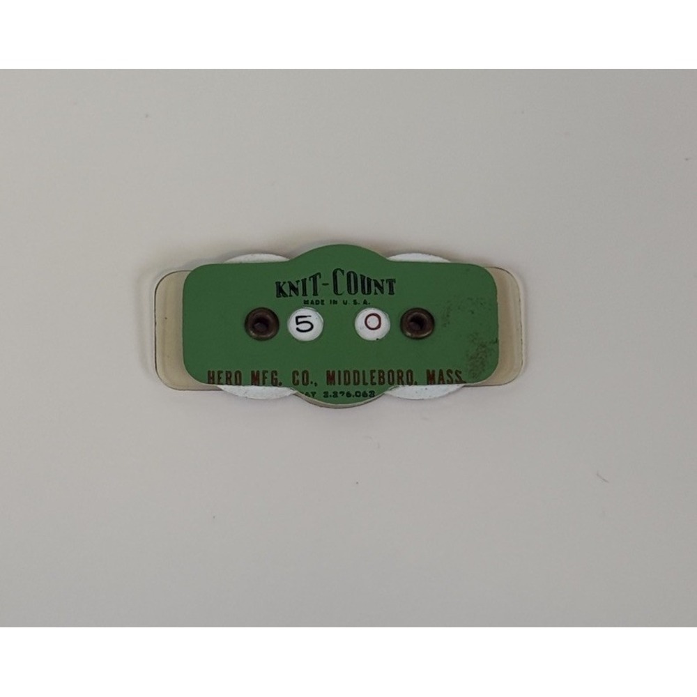 Vintage Hero Mfg Knit-Count Knitting Row Counter Made in USA Middleboro MA